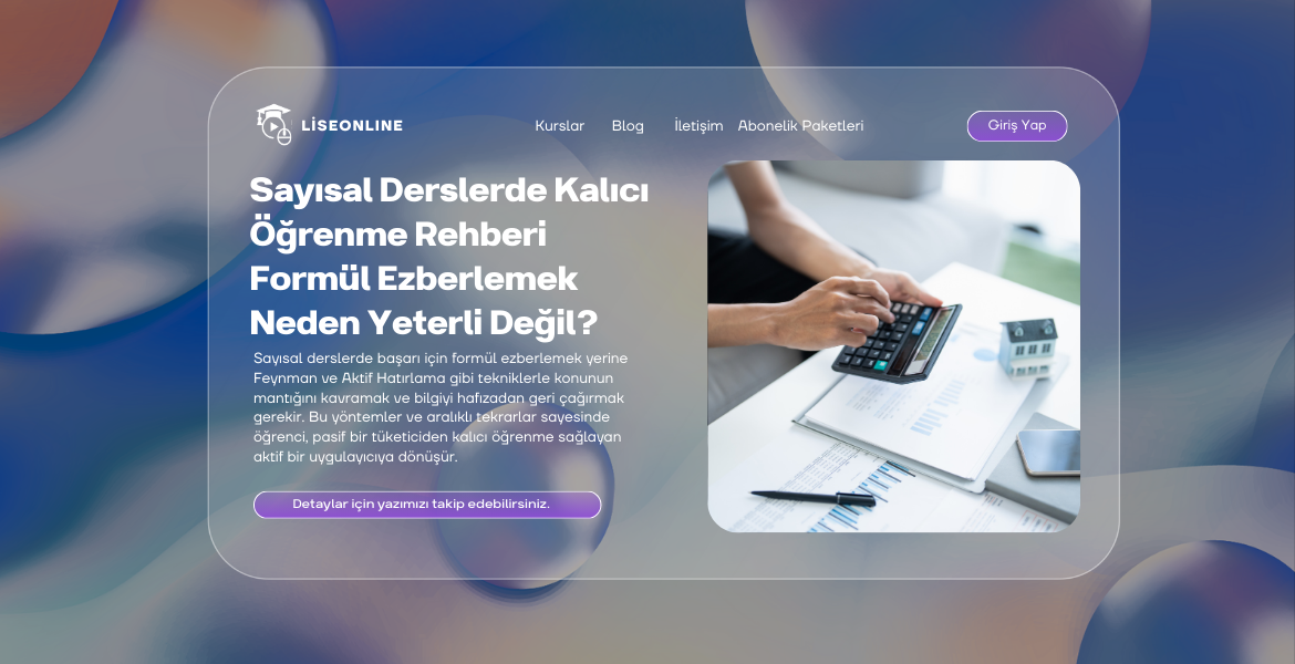 Sayısal Derslerde Kalıcı Öğrenme Rehberi